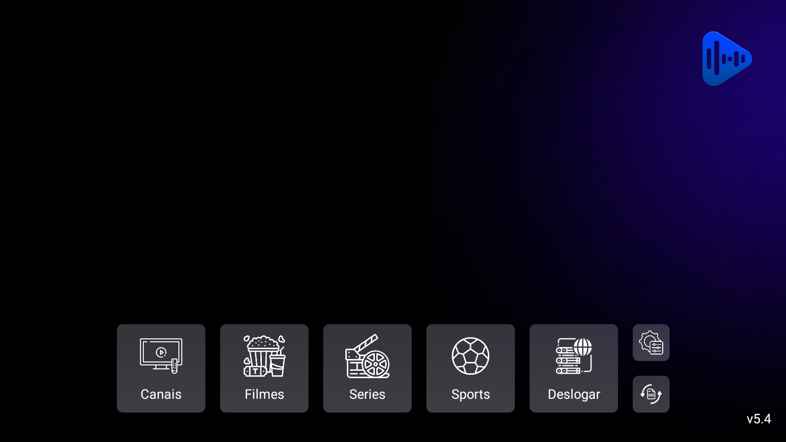 Tela do aplicativo S.A PLAYER (APP PARCEIRO)